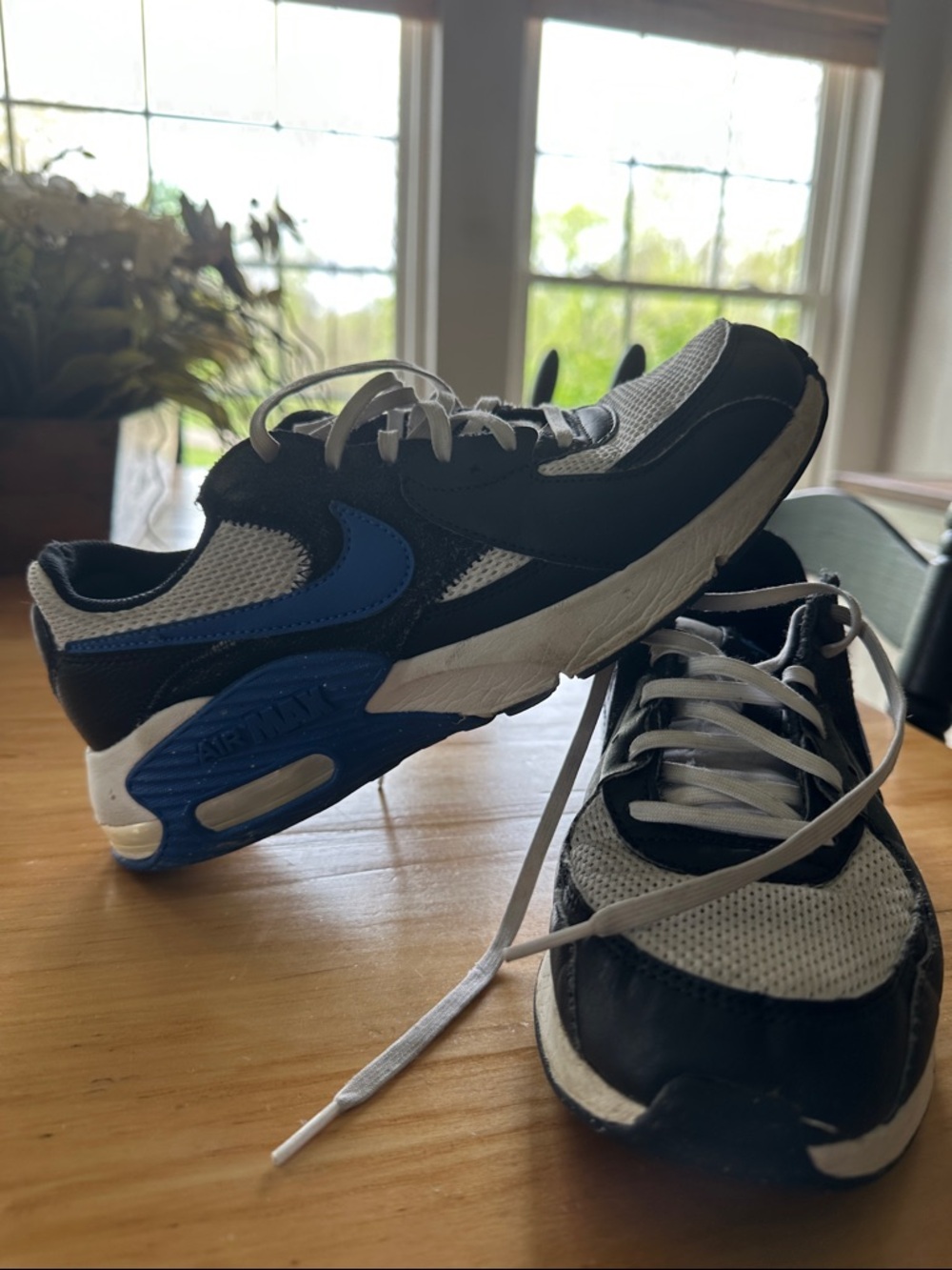 Nike Black White and Blue Running Sneakers